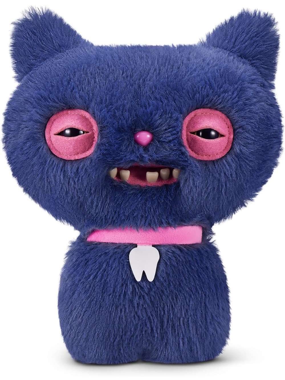Zuru CHEEZEE Alley Cats Fuggler Plush Blue Cat Toy with Pink Pet Cat Plush